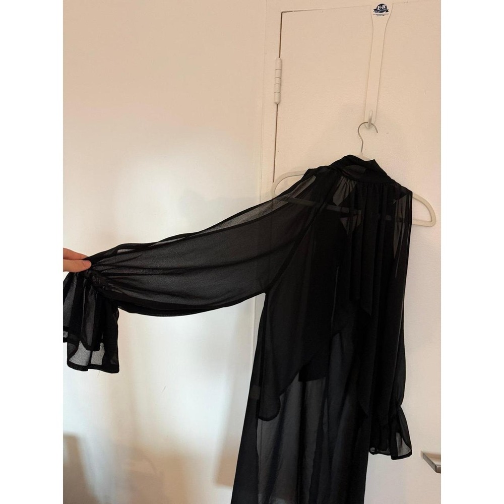 Flowy black top with cut outs
